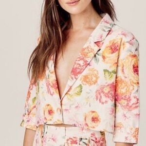 For Love & Lemons Julep Cropped Blazer
